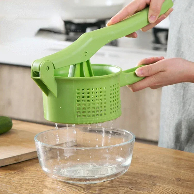 Vegetable Stuffing Squeezer Plastic Handheld Fruits Press
