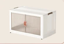 Foldable Plastic Storage Cabinet 1-Layer Stackable Foldable Storage Bin