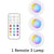 LED Under Cabinet Lights 3PCS with Remote Control Wireless RGB Color Changing