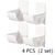 Garbage Bag Wall Mounted Trash Bags 4 Pieces Storage Rack for Kitchen Shelf