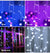 LED Icicle Lights 8-Mode Waterfall String Lights Xmas Party Decor (EU Plug)