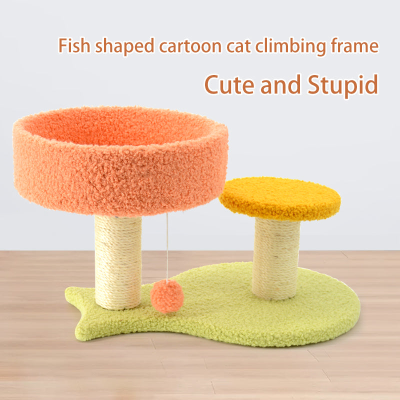 Cat Climbing Cat Nest Integrated Cat Stand Small Cat Tree Sisal Cat Toy Cat Jumping Platform Grab Board Cat Grab Column