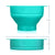 Collapsible Silicone Popcorn Bowl Reusable Microwave Popcorn Maker (Blue)