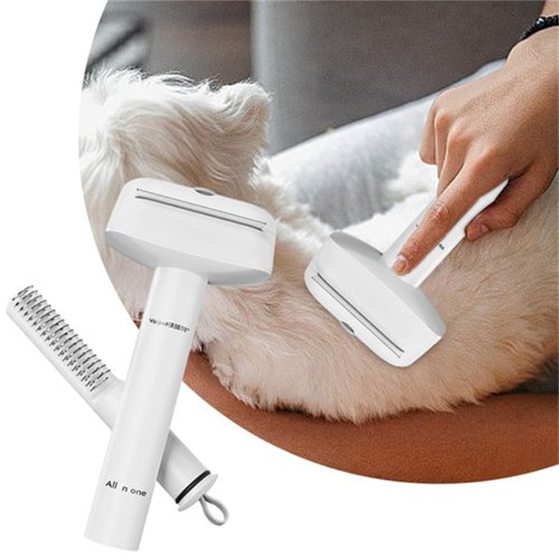 Pet Hair Detangling Comb for Cats and Dogs (White)