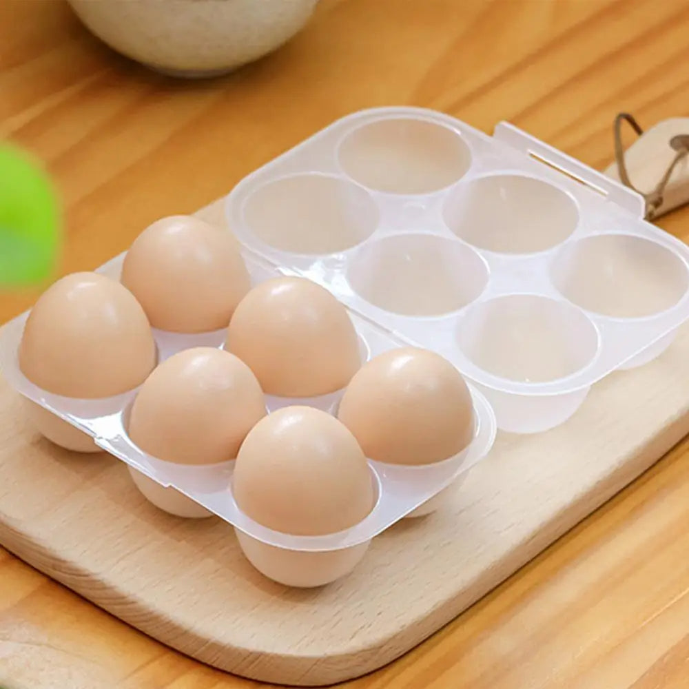 Egg Dispenser Storage Box 6 Grid Transparent