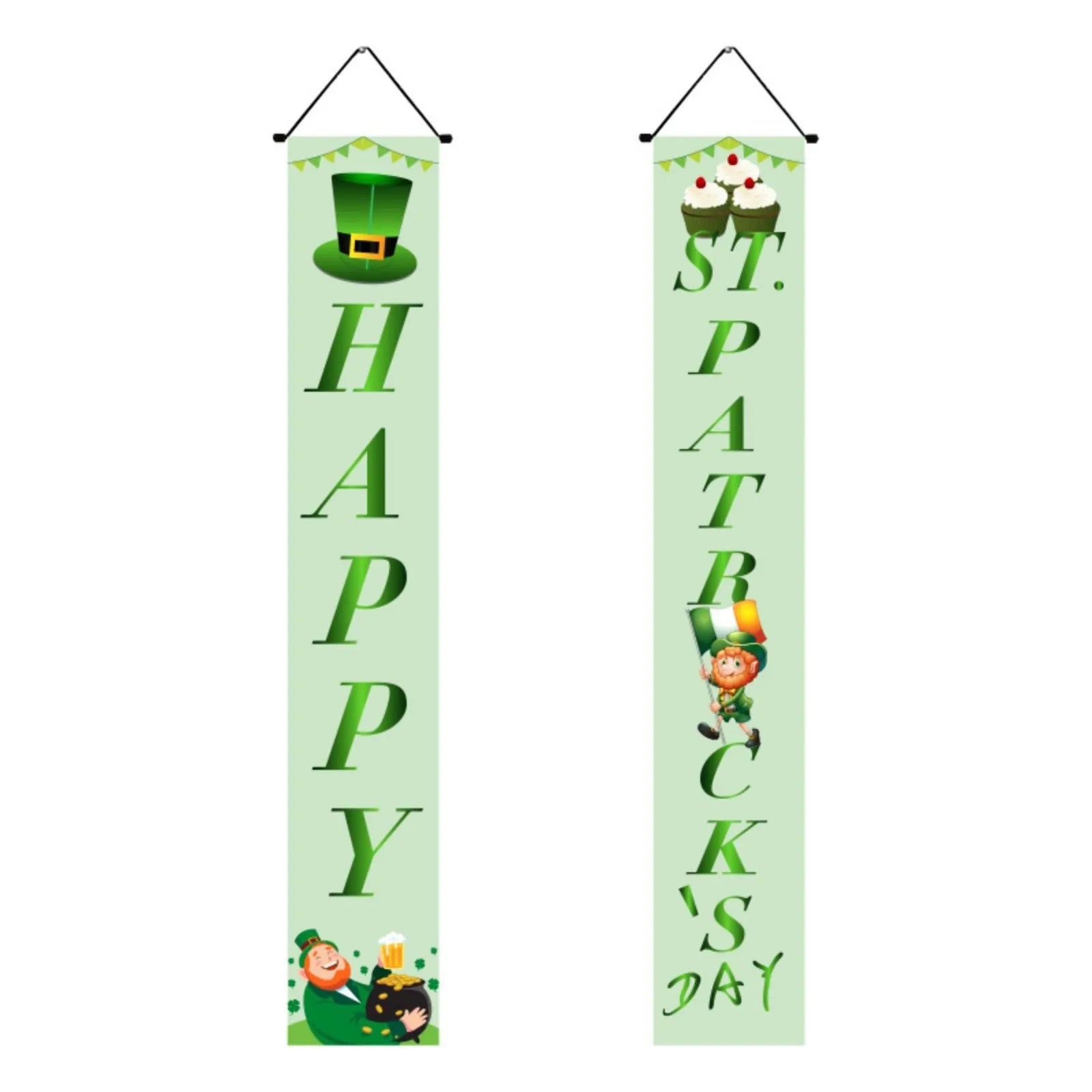 St. Patrick's Day Door Banner Festival Decoration for Home & Garden