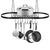 Kitchen Metal Hanging Pot Rack Wall Ceiling Mount