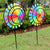 36CM Giant Rainbow Wind Spinner Vibrant Yard & Garden Decoration