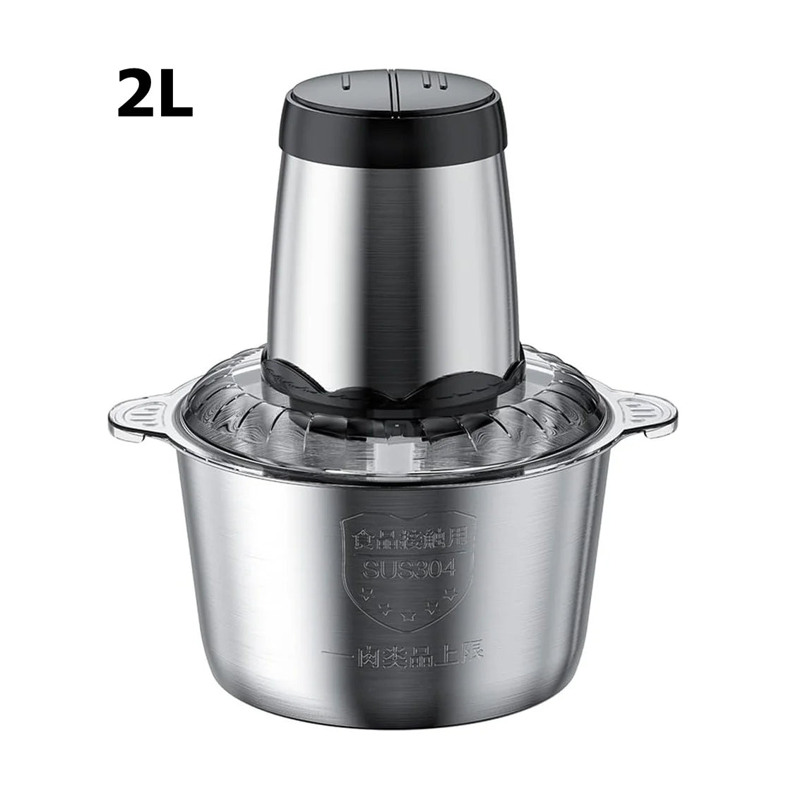 304 Stainless Steel Electric Meat Grinder with 4 Blades – High-Power Food Processor