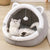 Cute Cat Bed Tent for Indoor Cats Dog (Medium)