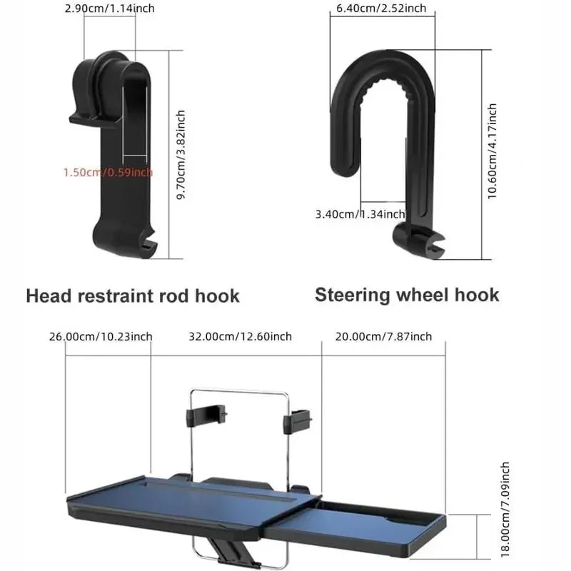 Multifunctional Car Table Tray Mount for Car