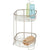 2-Tier Metal Wire Corner Shower Caddy Bathroom Storage Organizer Basket