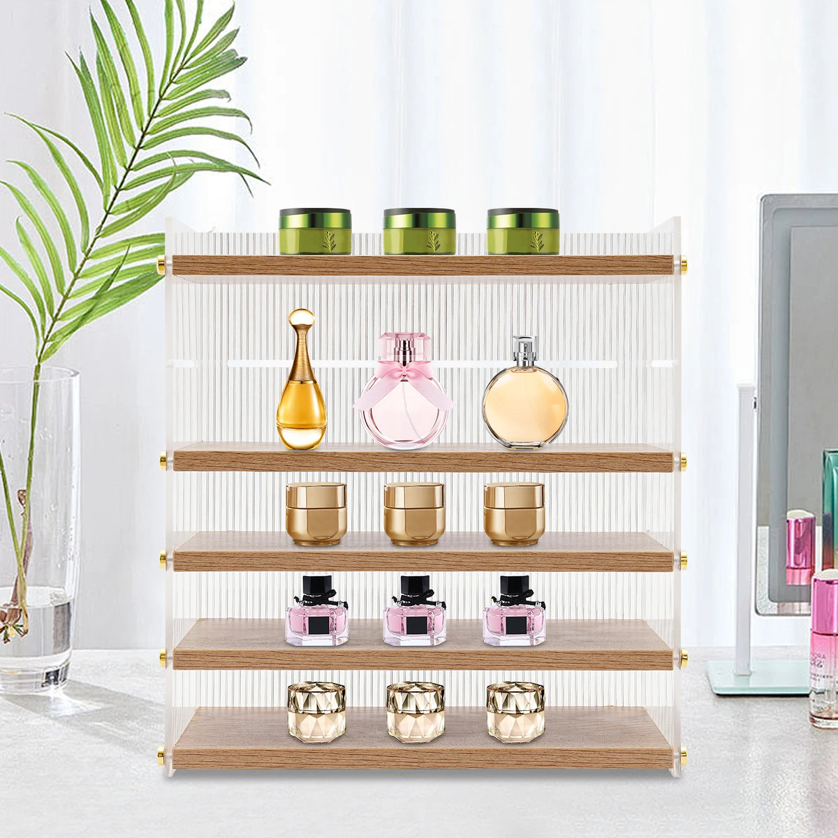 5-Layer Desktop Organizer Cabinet Free-Standing Storage Box
