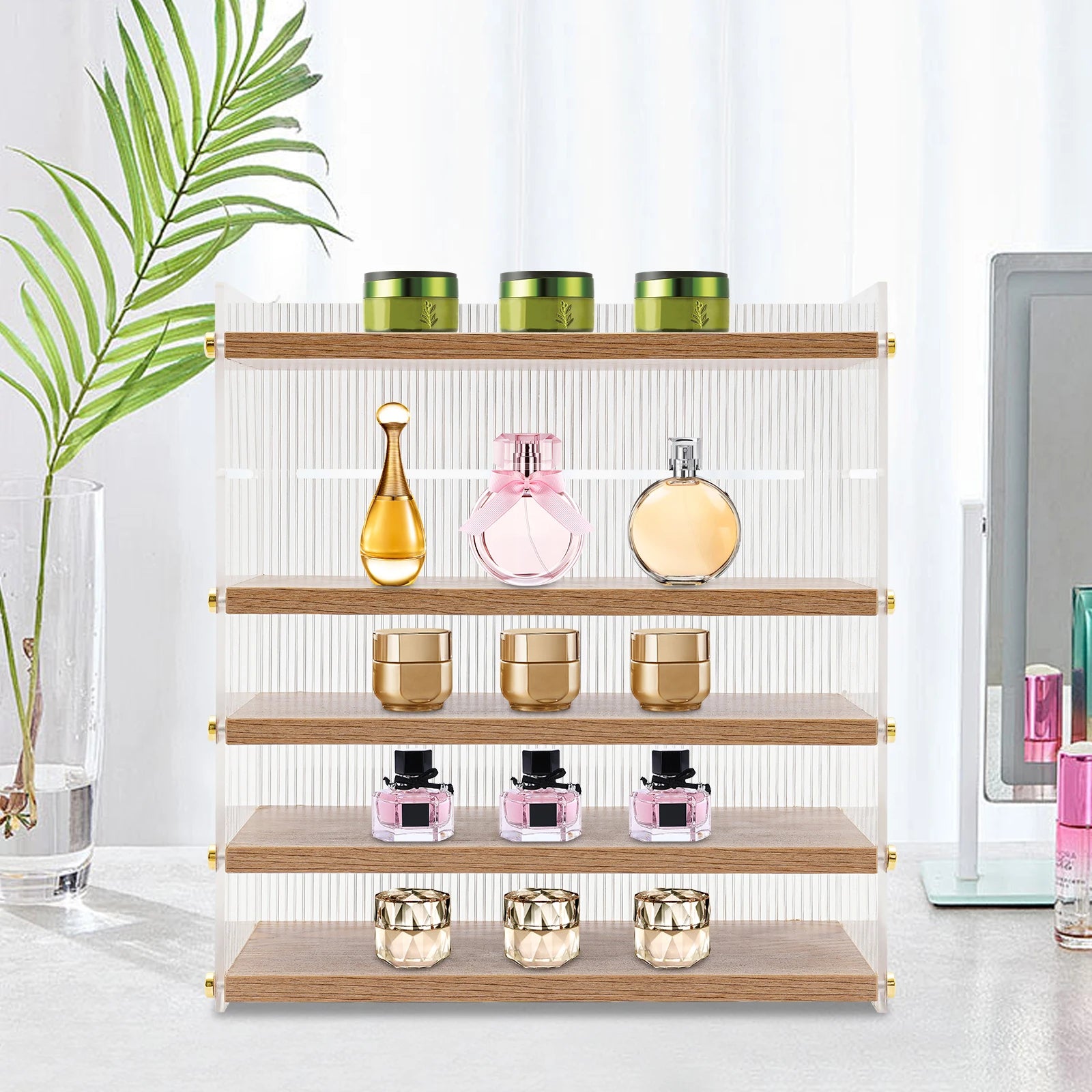 5-Layer Desktop Organizer Cabinet Free-Standing Storage Box