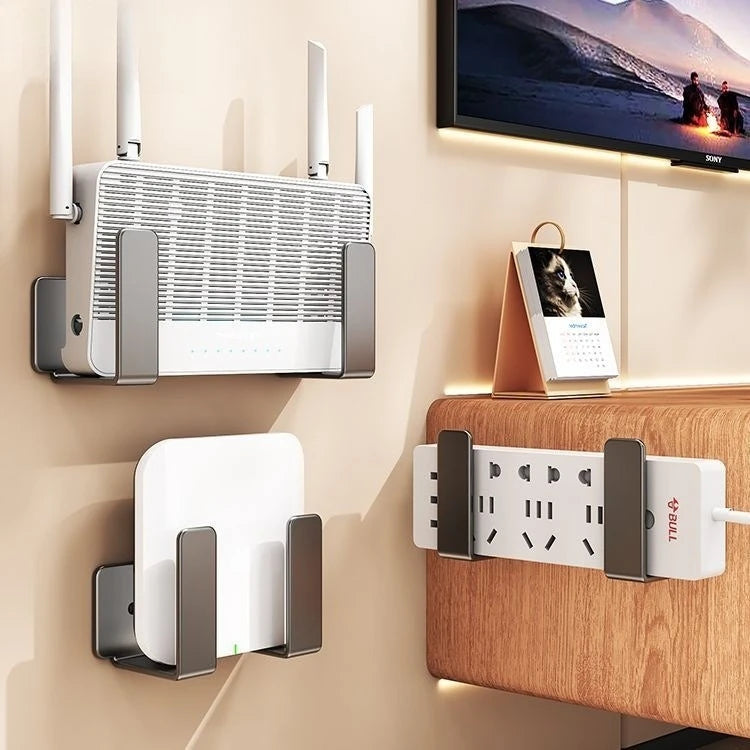 Router Rack 2-Pack Wall Mount Socket Fixed Bracket