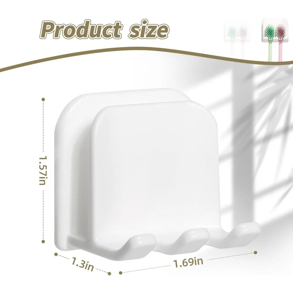 Self-Adhesive Wall Mount for Bathroom Organization (2-Piece Set)