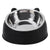 100ML Cat Dog Bowl 15 Degrees Raised Non Slip Puppy Base Food Drinking Water Feeder (Black)