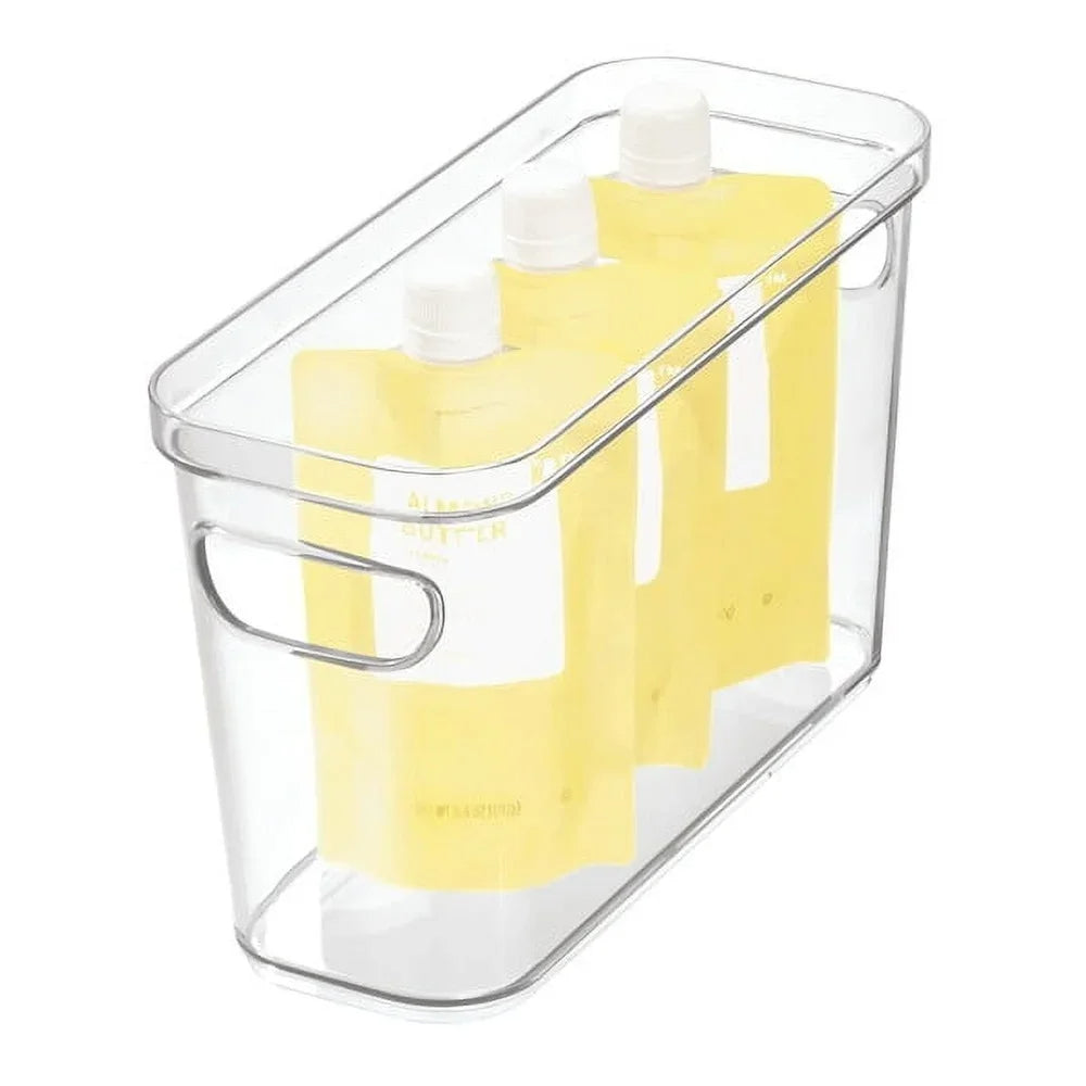 Stackable Plastic Food Storage Bin for Pantry Fridge