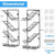 Modern Shower Caddy 2-Pack Adhesive Wall-Mounted Rustproof Shelves