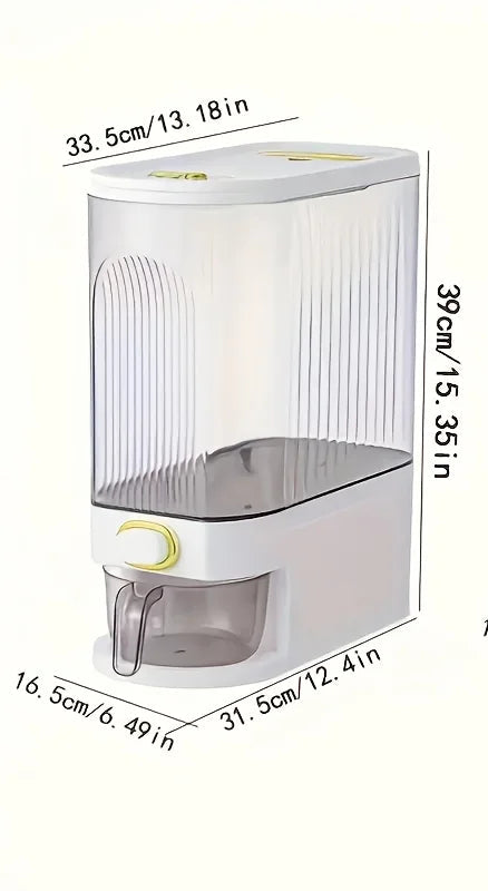 Airtight Rice Dispenser 10Kg Pantry Storage Container