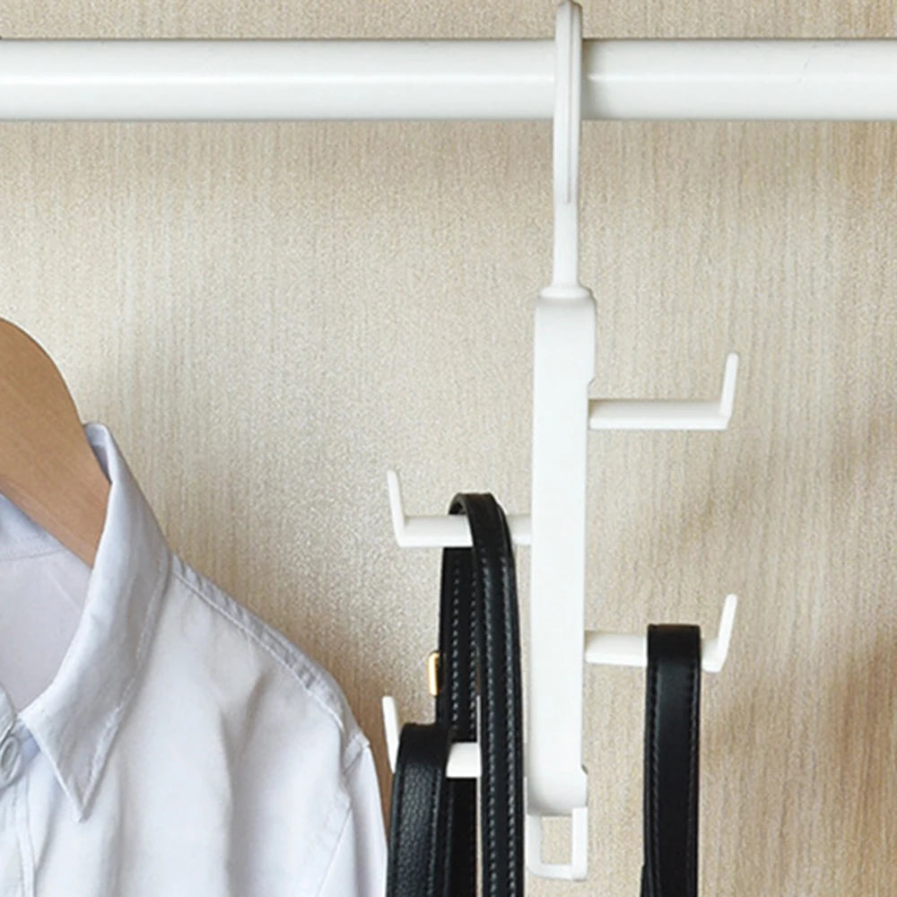 Multifunctional Wardrobe Rack Bag Storage Tool (White)