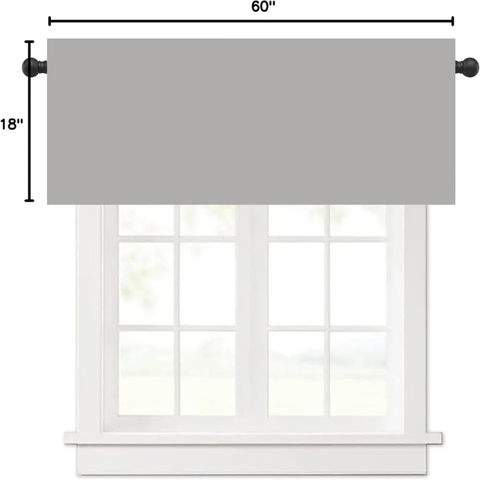 Valentine's Day Heart Window Valance – Red &amp; White "Love" Script Curtain