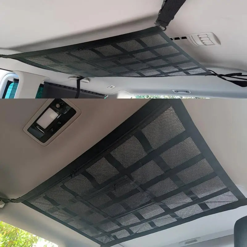 Automotive Roof Storage Net Car Ceiling Cargo Mesh Pocket
