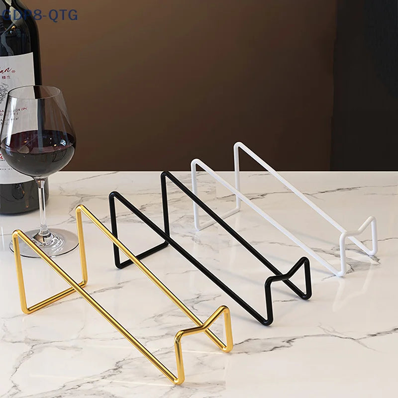 Modern Metal Storage Organizer for Kitchen Counter (Gold)