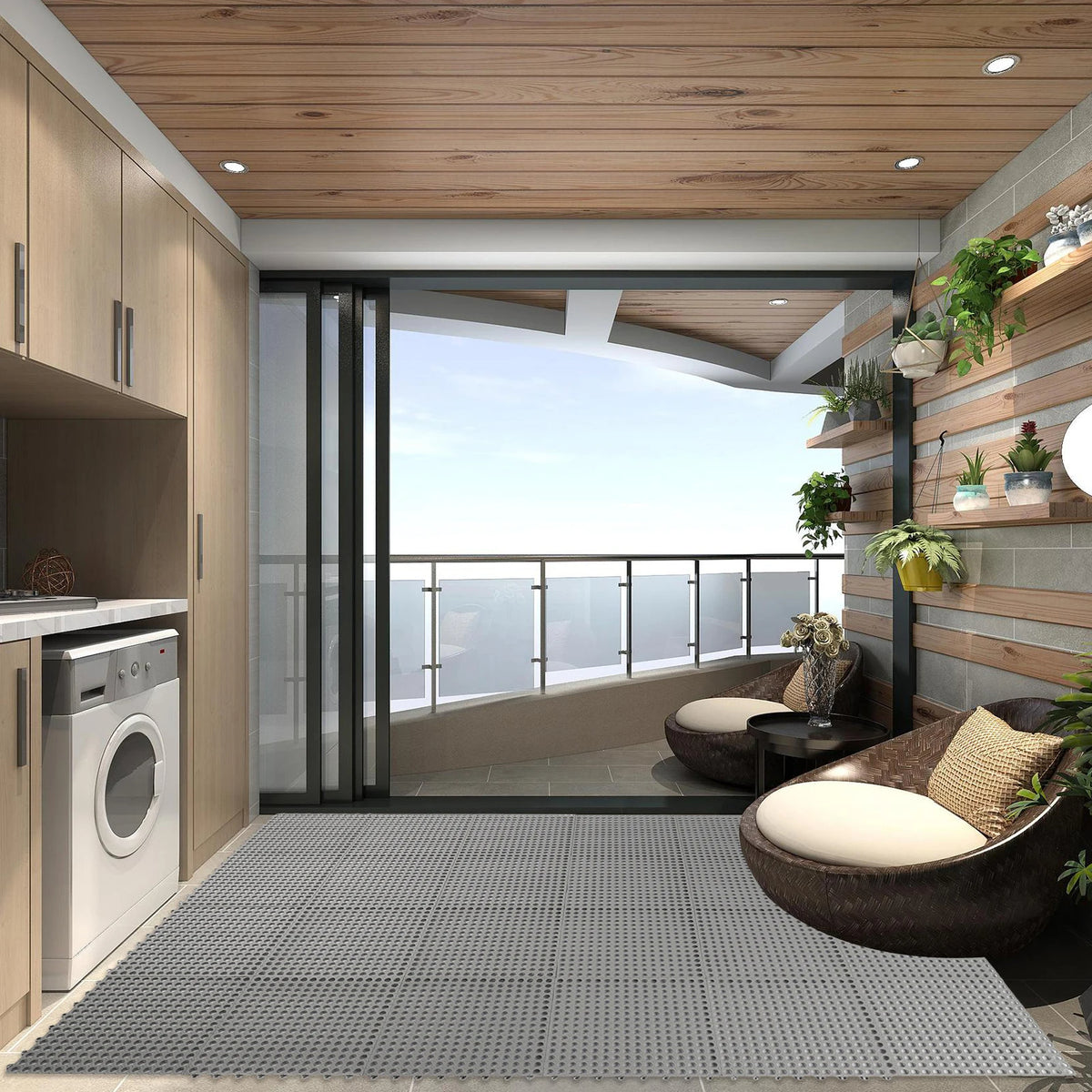 Interlocking Foam Gym Floor Mats 24-Pack