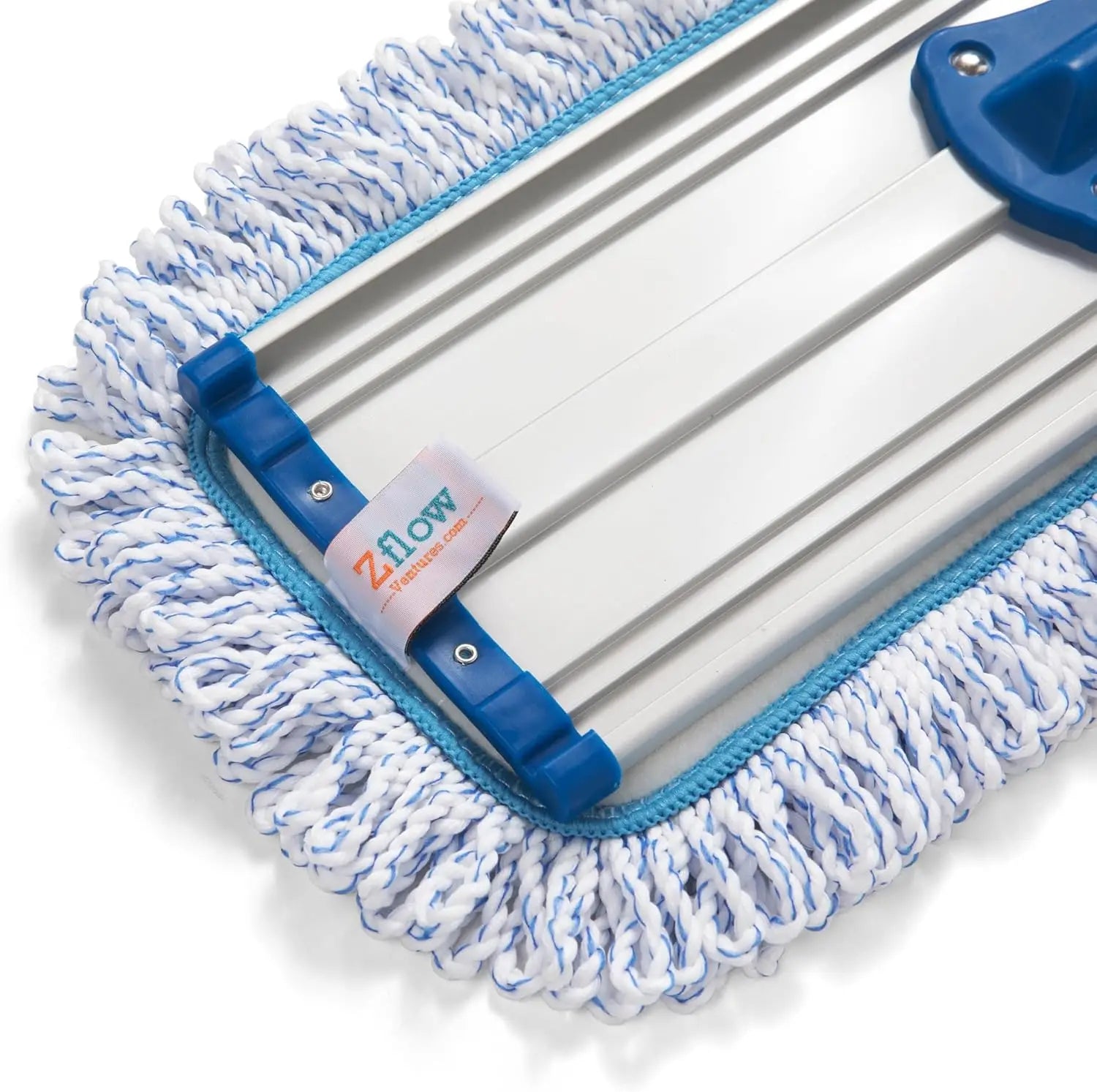 18" Large Microfiber Mop Extra Long Stainless Steel Handle for Floor Cleaning