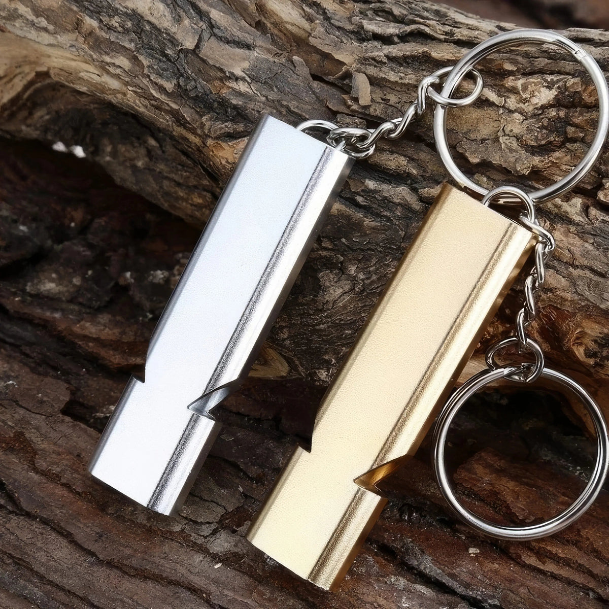 Golden Survival Whistle 5.7cm Durable Metal Whistle