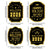 8pc Happy New Year Wine Bottle Label Festive Adhesive Stickers