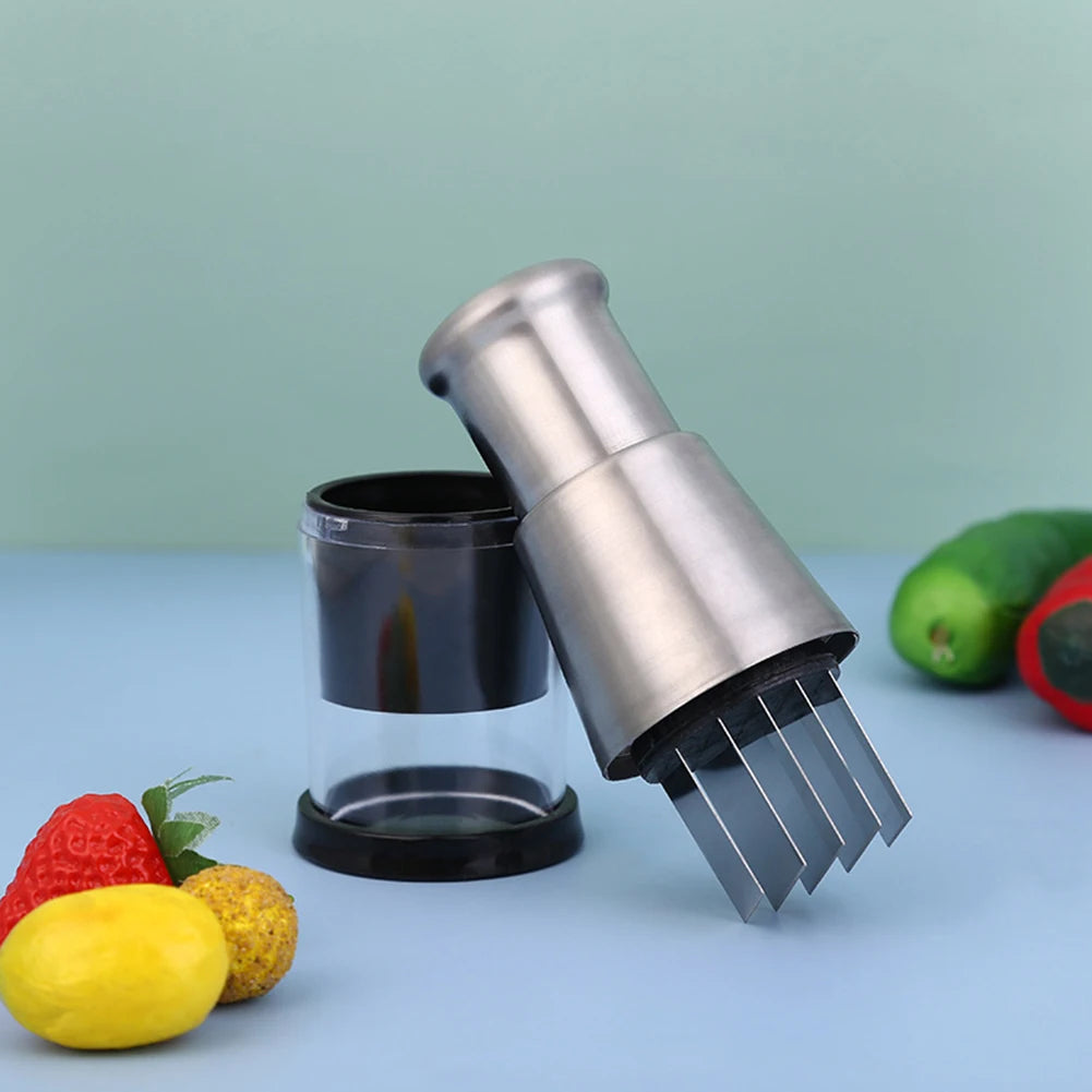Durable Stainless Steel Hand Chopper Mini Manual Garlic Mincer