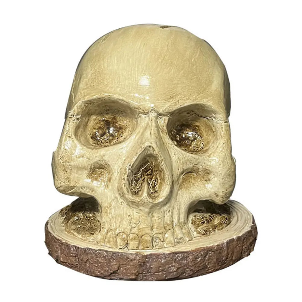 Skull Knife Holder for Halloween Goth Decor