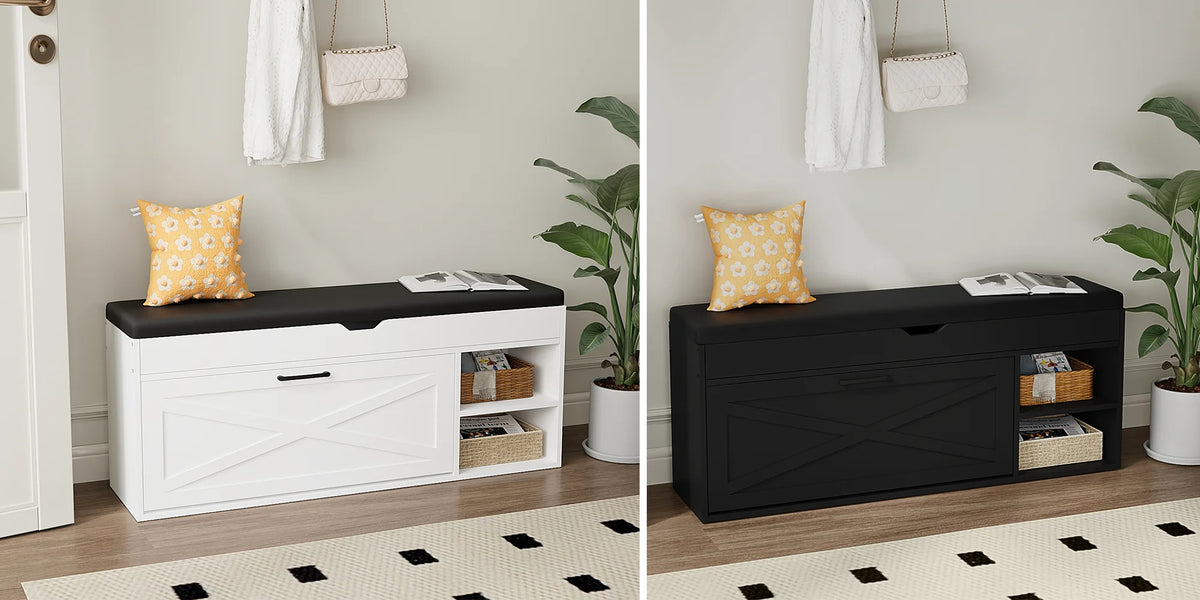 Rotating Shoe Tower 5 Tier Holds 24 Pairs for Closet Entryway (White)