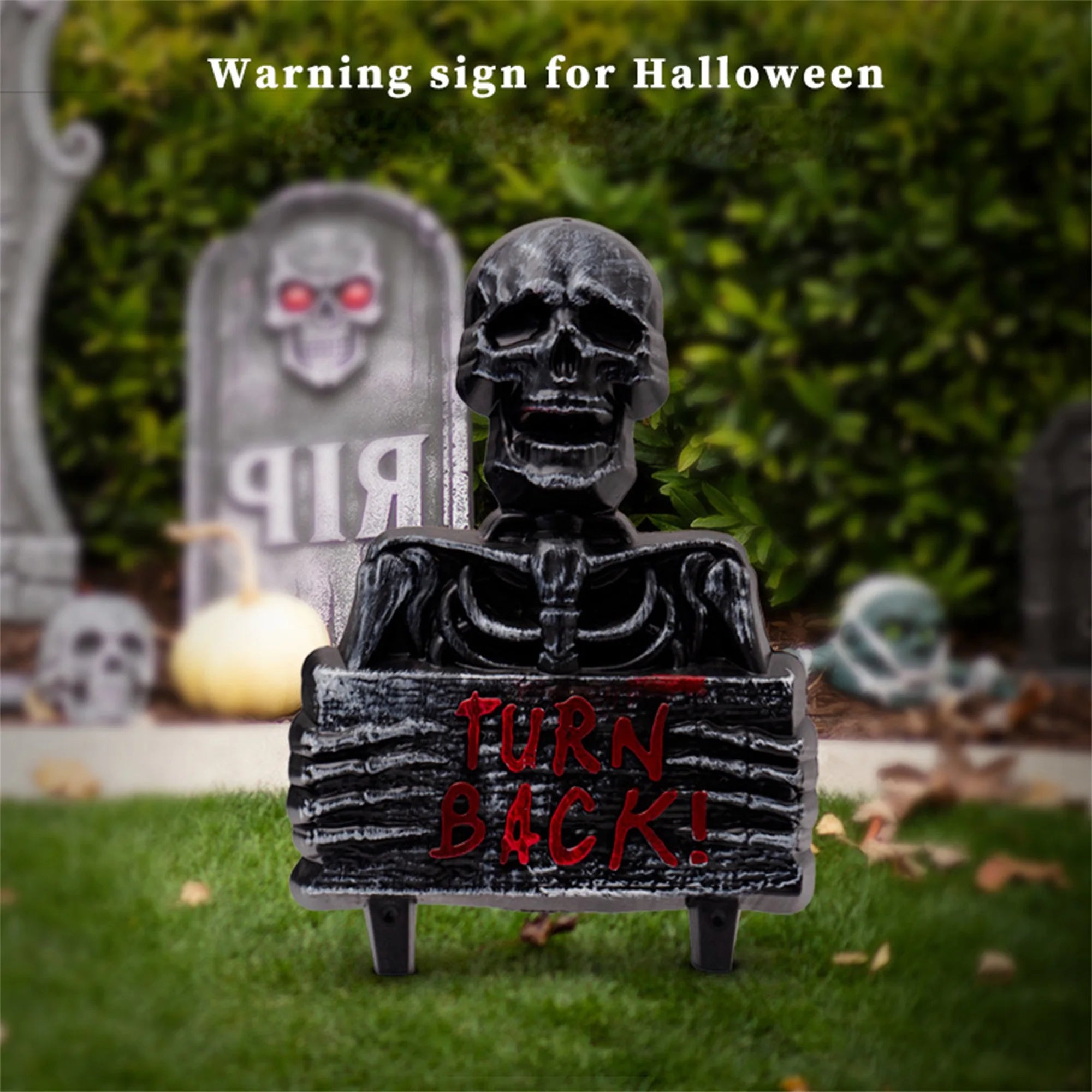 Spooky Skeleton Garden Stakes Set, 3-Piece