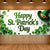 Leprechaun Hat Shamrock Banner Backdrop for St. Patrick's Day Party