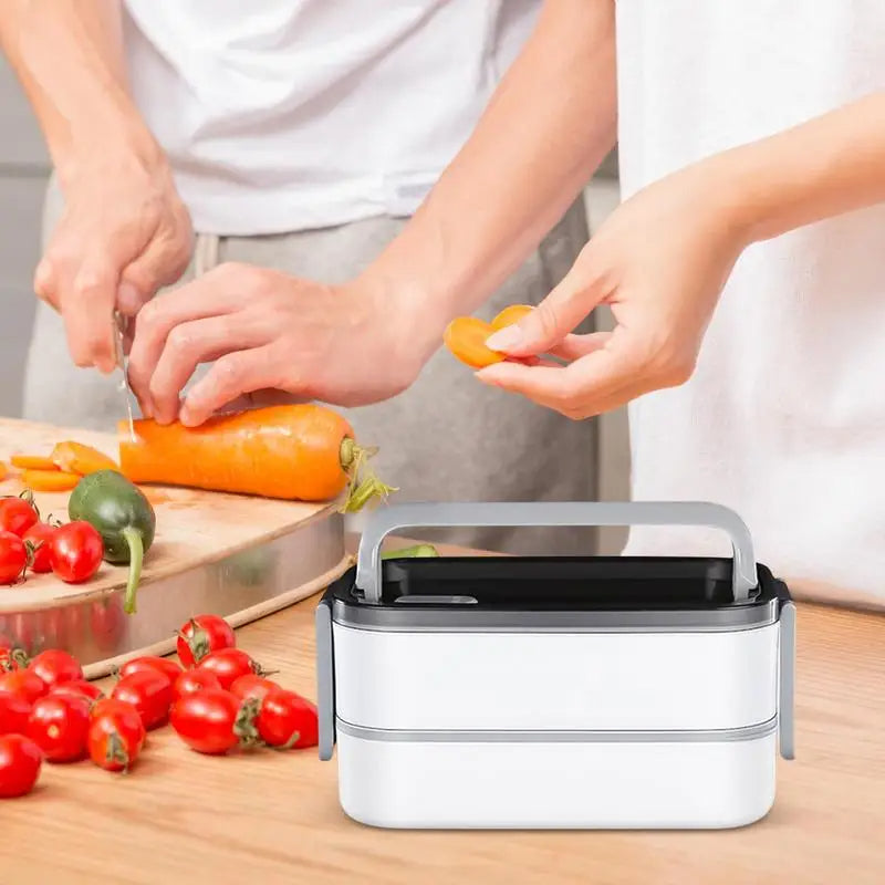 2-Layer Thermal Lunch Box with Handle