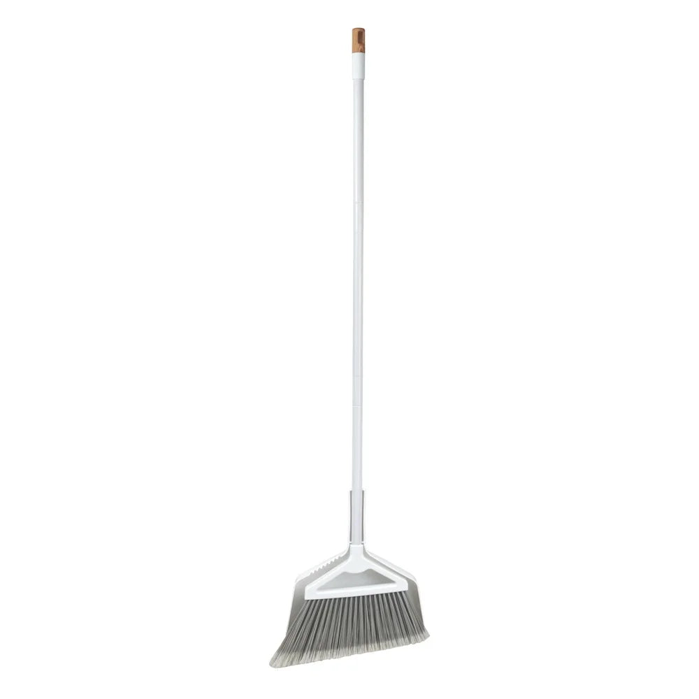 Angled Broom and Dustpan Set – Effective Cleaning Tool with Flagged Bristles