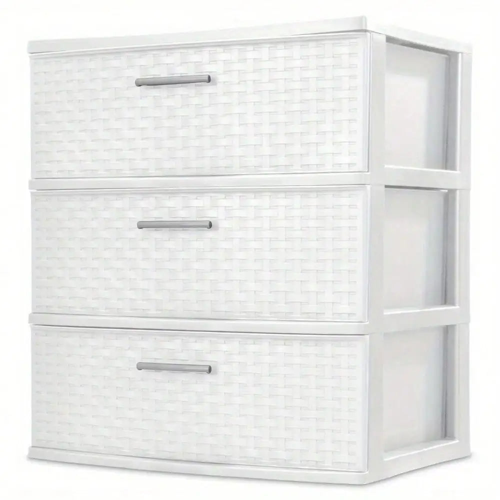 3-Drawer Storage Cabinet Stylish &amp; Easy to Clean