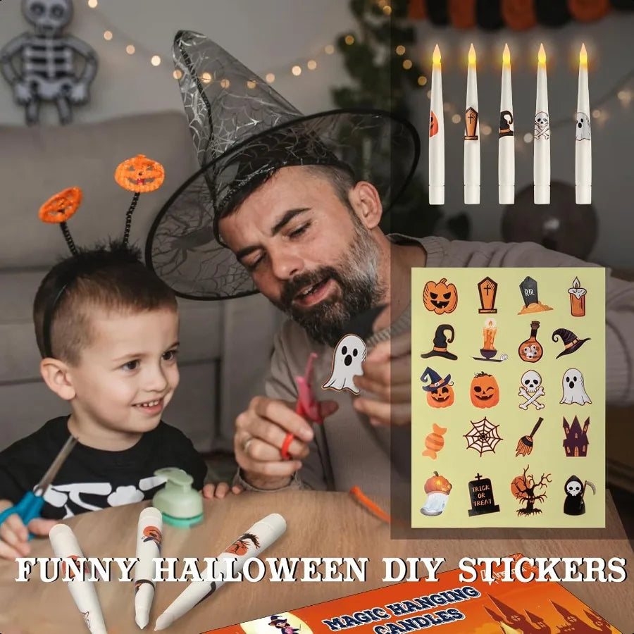 Flickering Hanging Halloween Candles (20 Pcs)