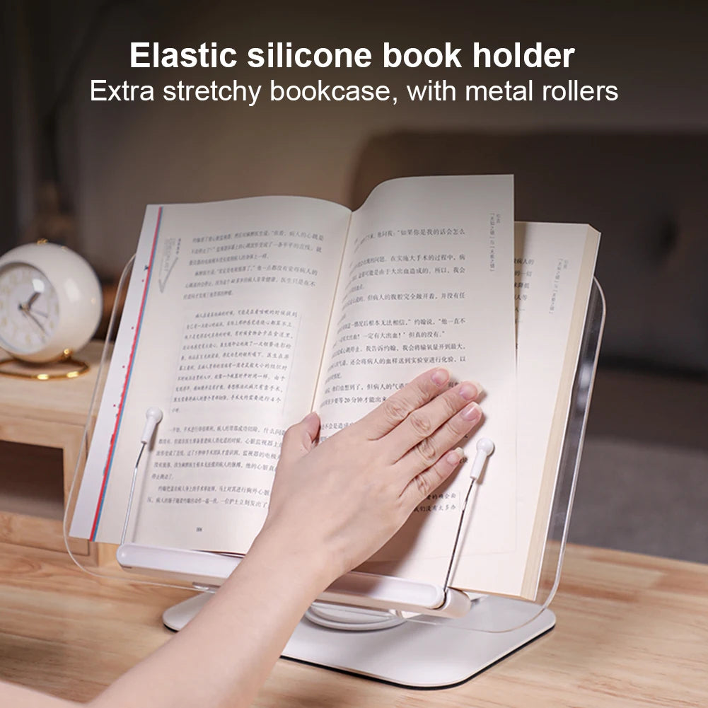 Acrylic Foldable Desktop Riser Adjustable Recipe Book Holder