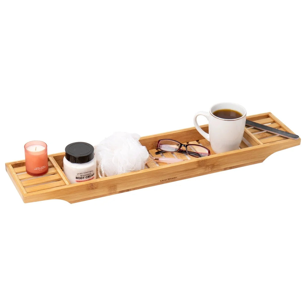 Bamboo Bathtub Caddy Tray for Bamboo Storage Accessory