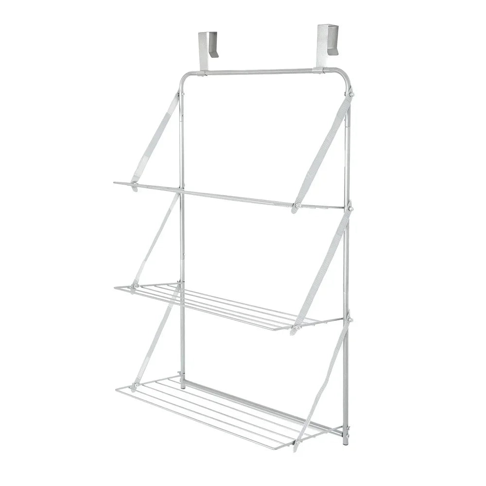 3-Tier Over-the-Door Steel Towel Rack