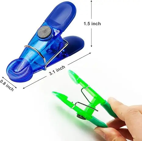 Magnetic Chip Bag Clips 12-Pack Space-Saving Kitchen Organizers