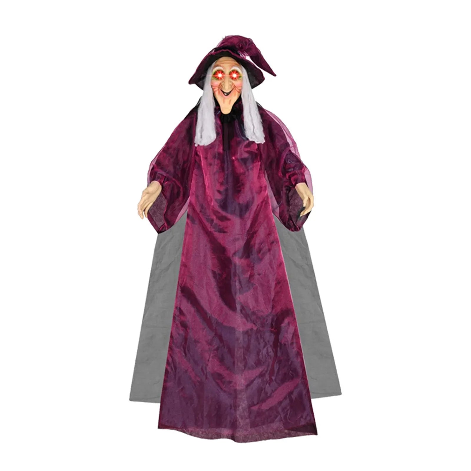 Animated Witch Ghost with Sound Halloween Haunted House Decoration