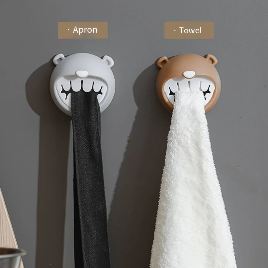 Self-Adhesive Towel Rack 2PCS for Kitchen and Bathroom Use (Mixed)