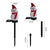 Solar Powered Snowman Stake Lights for Garden