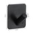 Bathroom Adhesive Wall Hooks 4 Pack: Towel Holder, Key Hanger, Coat Hooks (Black)