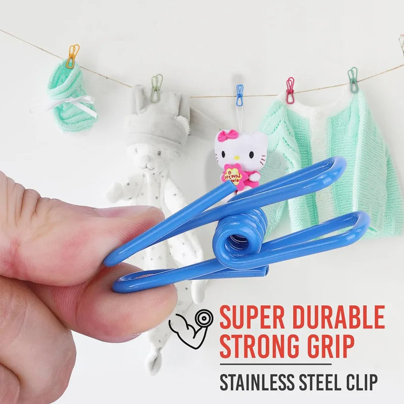 10Pcs Colorful Metal Clips 2-Inch Heavy Duty Multipurpose Clamps